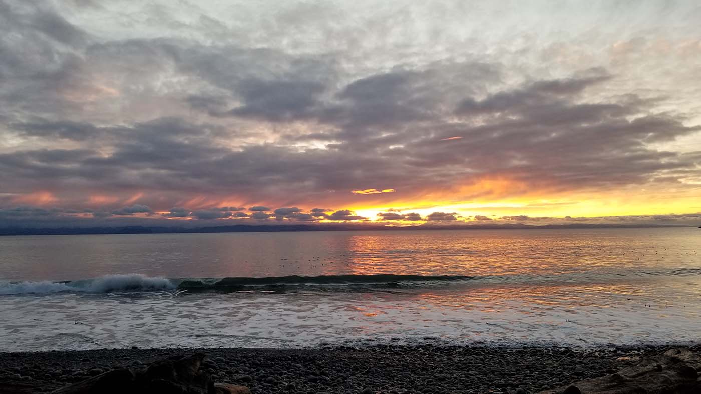 Sunrise at Island View Beach