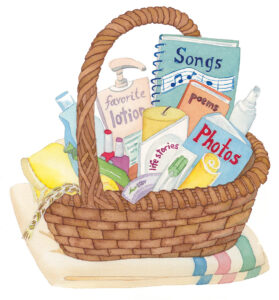 Comfort Basket with selfcare items